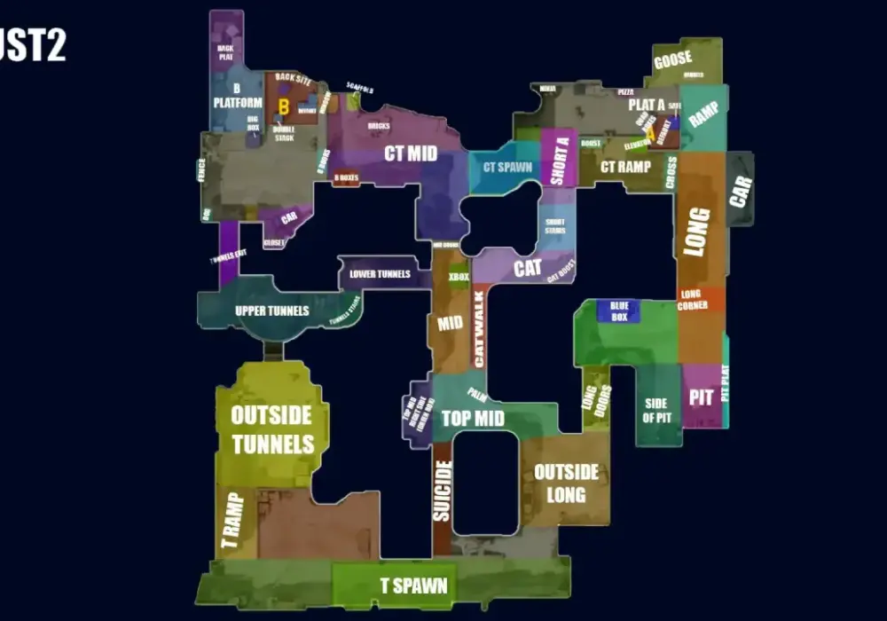 Dust II w CS2 - jak czytać mapę i grać skuteczniej