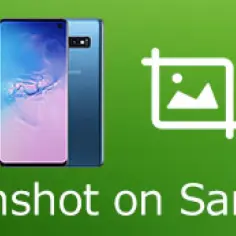 Zrzut ekranu Samsung: dwa telefony i ikona przycinania obrazu.