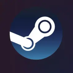 Logo Steam. Gotowy do aktywacji klucza Steam i rozpoczęcia gry.