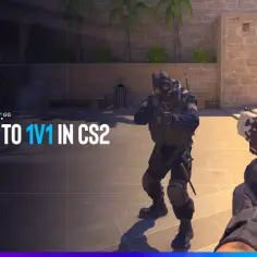Jak zagrać 1v1 w CS2? Zobacz poradnik z gry, gdzie dwóch graczy staje naprzeciwko siebie w pojedynku.
