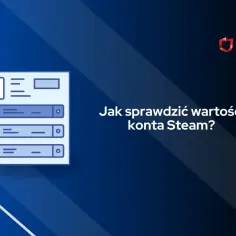 Ikona z symbolem dolara i listą elementów, obok tekst "Jak sprawdzić wartość konta Steam?".