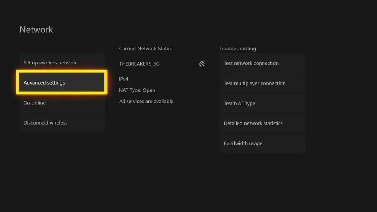 Xbox nie widzi wifi. Na ekranie