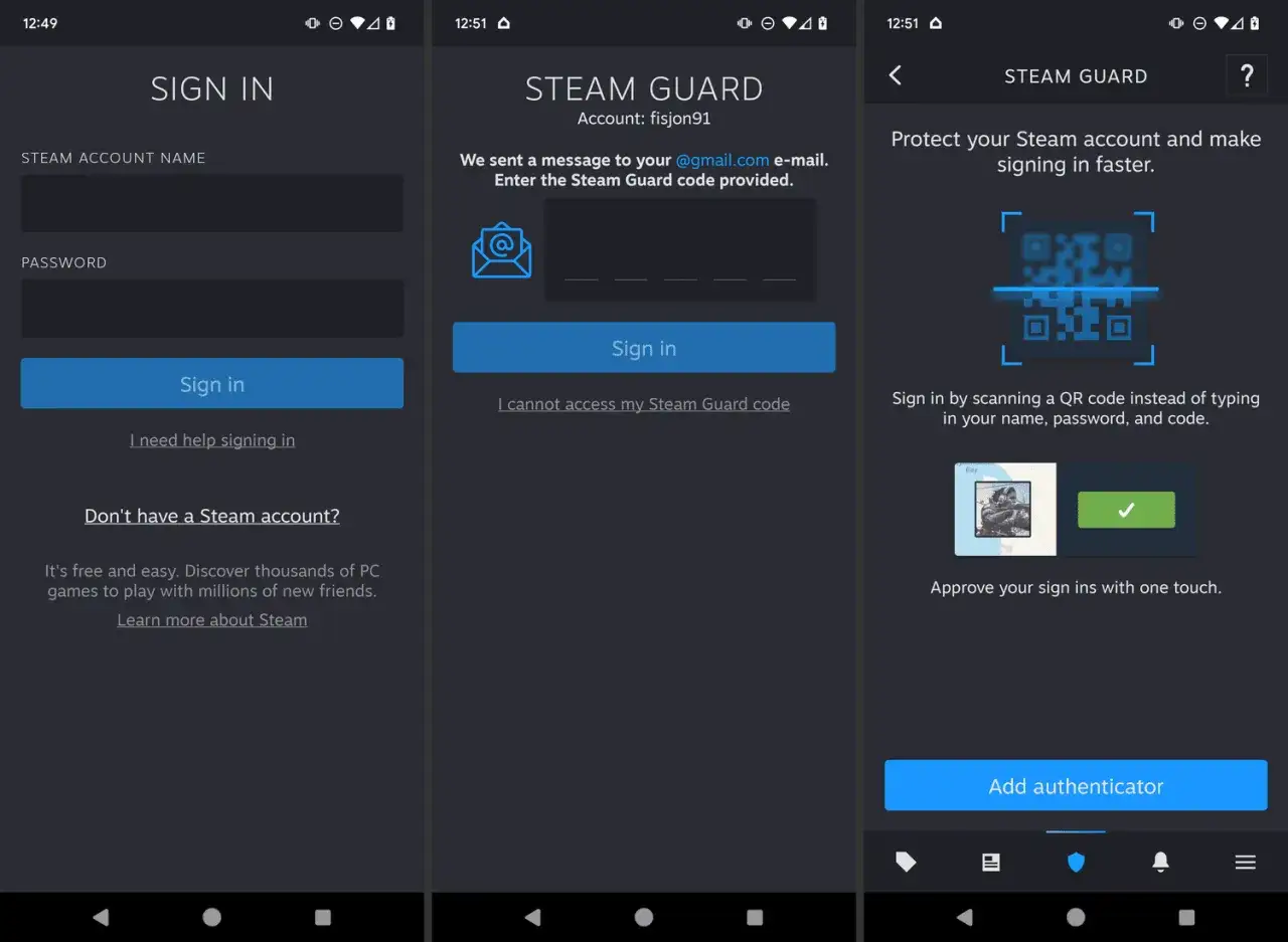 Ekran logowania Steam Guard. Dowiedz się, jak włączyć Steam Guard, aby chronić konto i przyspieszyć logowanie.