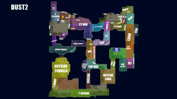 Dust II w CS2 - jak czytać mapę i grać skuteczniej