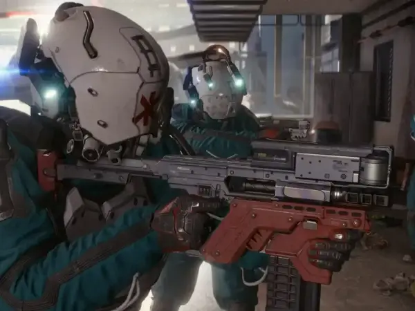Jak schować broń w Cyberpunk 2077 - skrót, koło broni i plan B