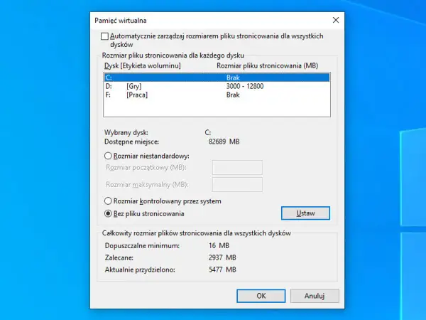 Plik stronicowania Windows 11 - czy warto go zmieniać?