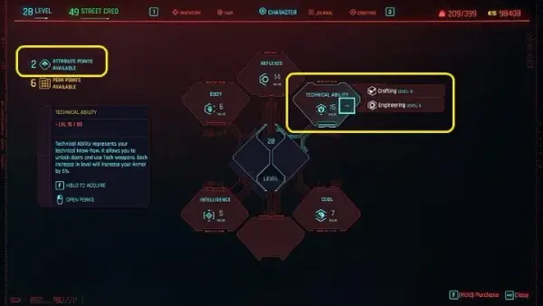 Jak zresetować punkty atrybutów w Cyberpunk 2077 i uniknąć błędów