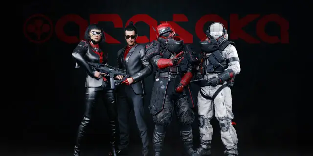 Czterech bohaterów w stylu cyberpunk, gotowych do akcji. Odbierz darmową nagrodę ze sklepu, by dołączyć do ich drużyny!